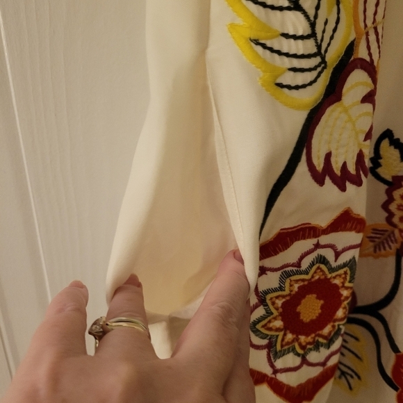 Red Carter NWT ADELAIDE FLORAL EMBROIDERED OFF THE SHOULDER MINI SUNDRESS Size S - Picture 15 of 15